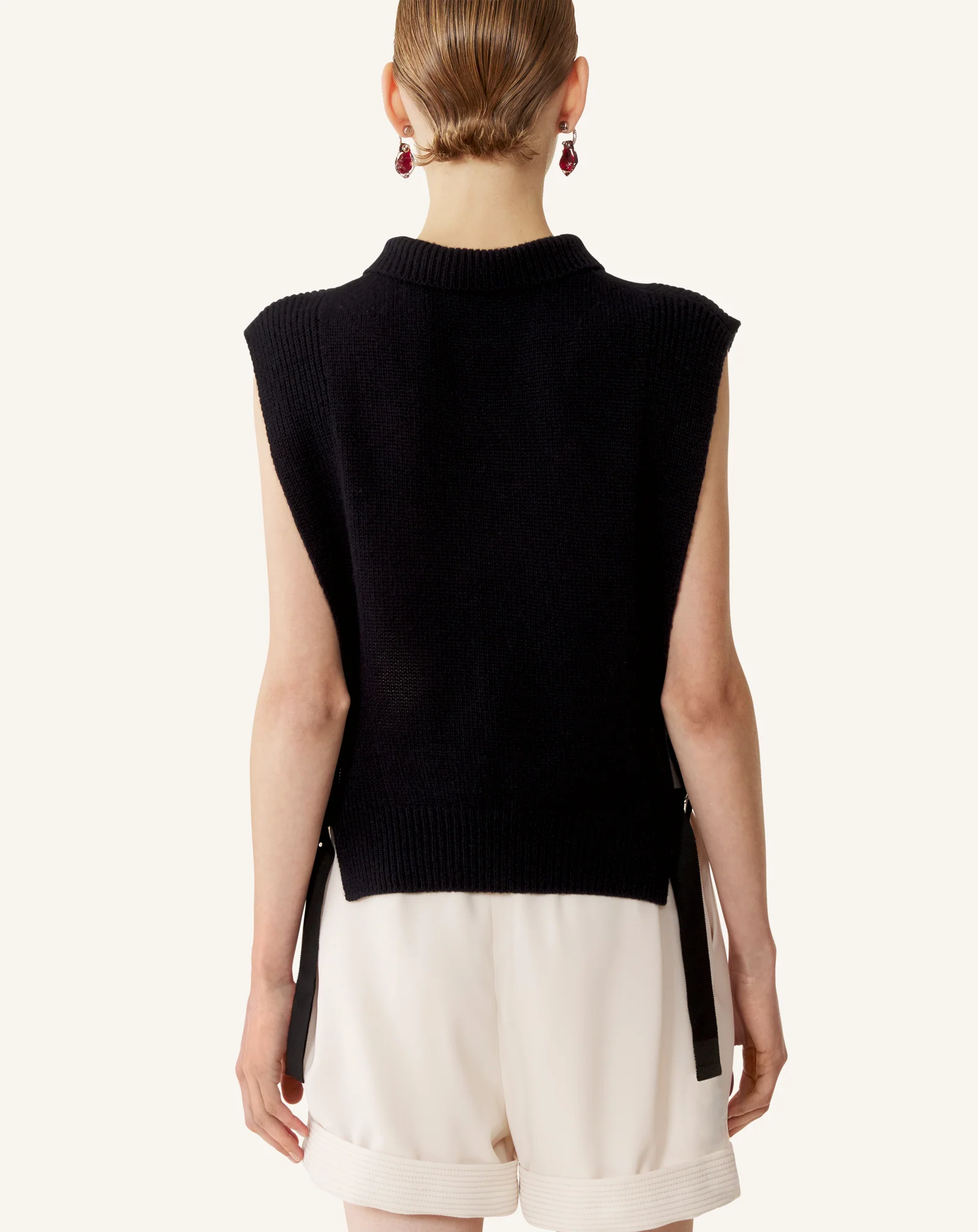 SLEEVELESS CASHMERE SWEATER - Image 4