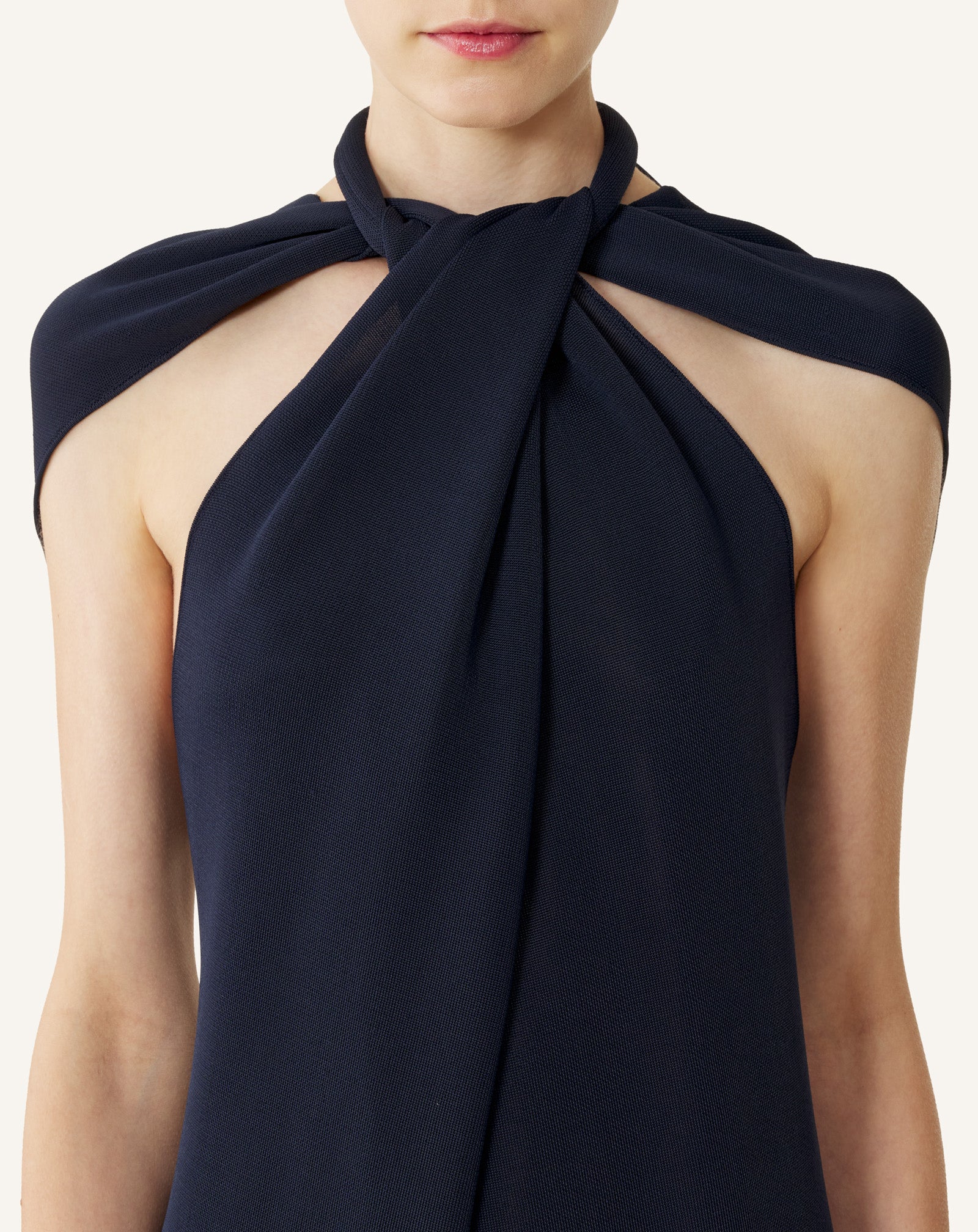 TIE-NECK TOP IN VISCOSE - Image 6