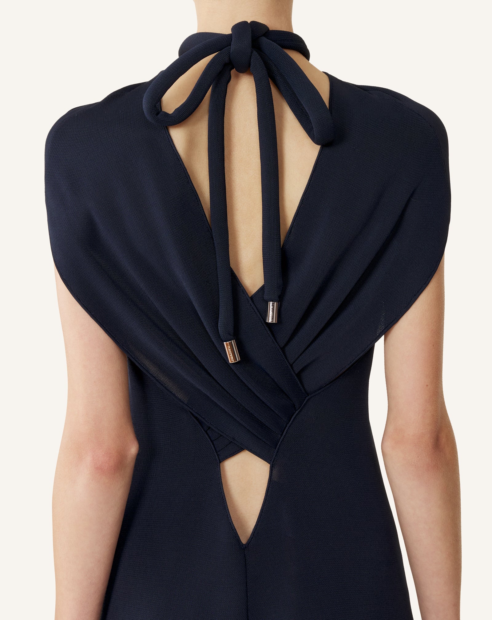 TIE-NECK TOP IN VISCOSE - Image 7