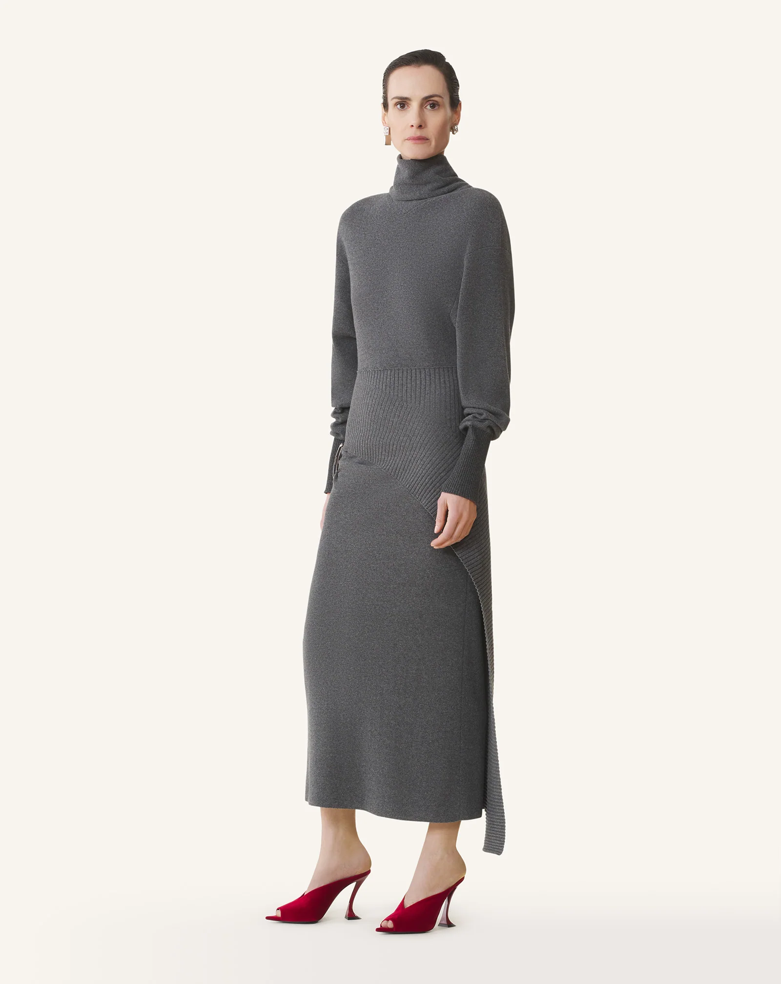 WOOL AND CASHMERE MIDI DRESS - Image 3