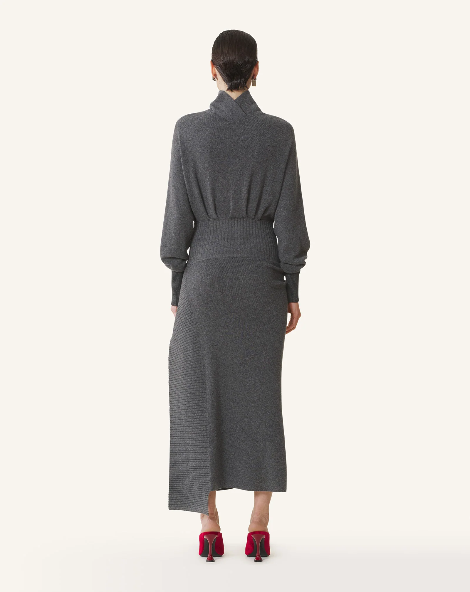 WOOL AND CASHMERE MIDI DRESS - Image 4