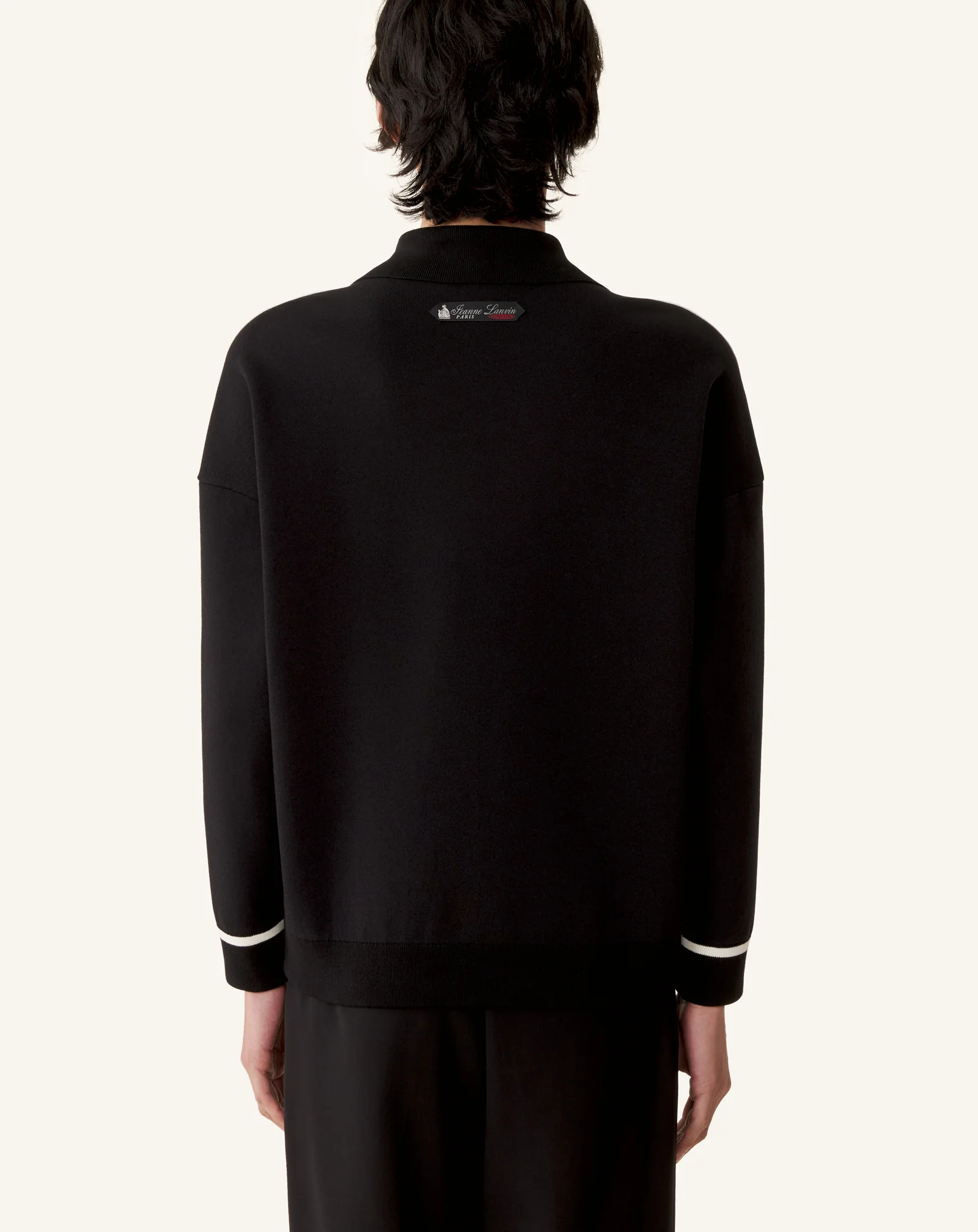 ZIP JACKET IN SILK AND COTTON JACQUARD - Image 4